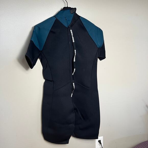 NWT SeaDoo Men’s Escape Shorty Wetsuit 3XL One Piece Short Surf Scuba - Picture 7 of 9